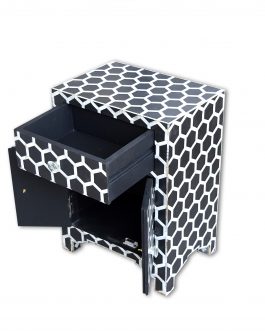 Lavish Touch Yanis Side Table – Mother of Pearl Inlay