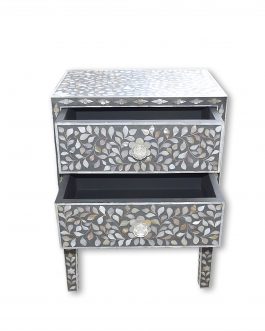 Lavish Touch Atella Side Table Mother of Pearl