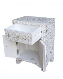 Lavish Touch Mia Side Table – Mother of Pearl Inlay