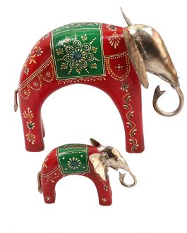 Lavish Touch Archer Elephants – Set Of 2